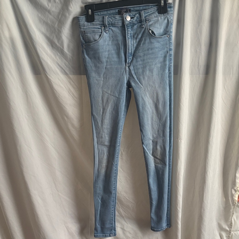 Abercrombie & Fitch Women's Skinny Jeans in Light Blue
